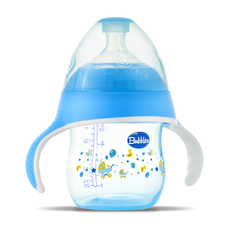 Bubbles Natural Feeding Bottle with hand 150 ml